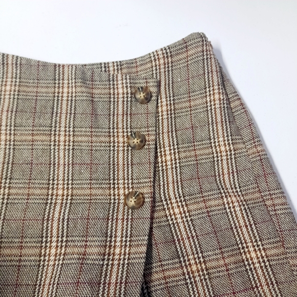 Altar'd State Shorts Skirt Skort Womens Size Small Brown Plaid - Picture 4 of 10